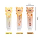 3pcs Retractable Pencil Eraser  Cute Erasers kawaii Bear Eraser In Three Colo   