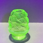 Fenton Atlantis Koi Fish Vaseline Uranium Fairy Lamp Bill Fenton Fgs 2001