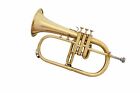 Cyber Monday Golden Shinning Bb Flat Flugel Horn With Free Case M p