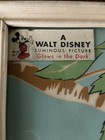 Vtg Thumper Bunny Walt Disney Original Framed Print Luminous Glow In The Dark