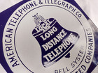 American Telephone   Telegraph Co  Sign Metal Vintage Bell System 8 