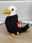 Ty Beanie Baby - Baldy The Bald Eagle  6 Inch  - Mwmts Stuffed Animal Toy