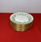 Lenox Holiday Dimension Bread Plates Holly Berry Christmas Usa Set Of 11