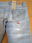 Levi s Girls Womens 711 Skinny Stretch Jeans Light Blue 8 Regular