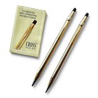 Vintage Cross 6601 12k Gold Filled Pen Pencil Set Original Box Papers Usa