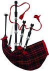 Brand New Great Scottish Highland Bagpipe Rosewood Black Finish   Silver Amount