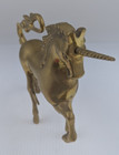 Vintage Solid Brass Mythical Unicorn Figurine Statue 3  Lbs 