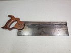 Vintage Henry Disston   Sons Backsaw Tenon Dovetail Spined Hand Saw 1896-1917