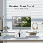 Acrylic Book Stand For Reading  Portable Book Holder For Desk  Angle Adjustab   