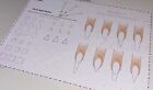Acrylic Nail Practice Sheet Reusable Nail Art Training Acrylic Gel False Tip Kit