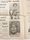 Turkish Newspaper Marilyn Monroe Jane Russel Photos 1958 Rare Local Journal