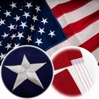 3x5 Ft Us American Flag Heavy Duty Embroidered Stars Sewn Stripes Grommets Nylon