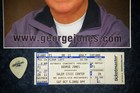 George Jones Custom Framed Guitar Pick   Ticket Stub Live Concert One Of A Kind 
