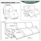 1 2 3 Seat Recliner Cover Armchair Jacquard Elastic Couch Stretch Slipcover