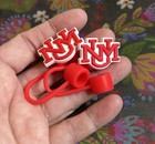 2 Piece College Silicone Straw Toppers New Mexico School New