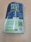 New Magic Skirt Tailored 15  Drop Length Split Corner Queen Size Gray Bed Skirt