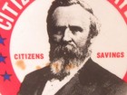 Citizens For Hayes Citizens Savings Bank 2 25  Celluloid Pinback President  Sp1