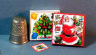 Dollhouse Miniature 1 12 Hi Ho Santa Claus Game   Dollhouse Christmas Game Toy