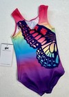 New Gk Elite Leotard Gymnastics Pretty Rainbow Butterfly Bodysuit Td Toddler