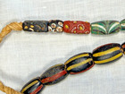 Vtg Venetian Glass Trade Bead Necklace Chevron Millefiori Eye Beads 39 Beads 26 