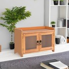 Collective Home - Storage Cabinet  Mini Countertop Wood Small  Brown 