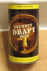 1960s Drewrys Draft  Fan Tab pull Tab Top Beer Can  Chicago Illinois