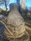 Mende Helmet Mask  Bundu Mask Sierra Leone Aged weathered