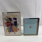 Lot Of 4 Boxed Christmas Holiday Cards Scottie Dog Dove Glitter Trees 60 Count