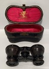 Andrew J Lloyd   Co Boston Leather Covered  Opera Glasses W case Lemaire Paris