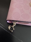 Coach Cbn32 Metallic Pink Snap Wallet Leather Gold Logo Nwt Perfect Gift