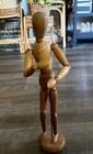 Vintage Articulated Wooden Artist Model Sculpture Quality Poseable Wood Figure