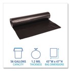 Boardwalk Recycled Low-density Can Liners  56 Gal  1 2 Mil  43  X 47    100 Bags