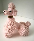 Lefton   Pink Porcelain   Spaghetti Poodle Figurine   4-1 2  Tall   1950s