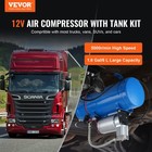 Vevor 12v Air Compressor With 1 6 Gal 6l Tank Onboard Air Horn Compressor System