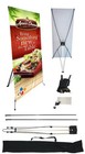X Banner Stand Tripod Trade Show Display Large 48  X 78    Travel Bag