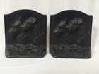 Vintage Art Deco Hubley  280 Terrier Dog Pair Bookends