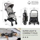 Lightweight Travel Stroller For Baby toddler - Easy Fold  Compact  Reclining  Gr