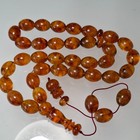 Natural Baltic Amber Islamic Prayer 33 Beads Misbaha Tasbih Rosary 73g Pressed