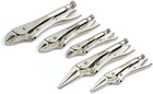 Workpro 5pc Locking Pliers Set 6 5 9  Long Nose Pliers 5 7 10  Curved Jaw Pliers