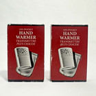Set Of 2 Restoration Hardware 1955 Pocket Jumbo Hand Warmers W red Cloth Storage