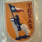 Vintage Nos  Texas  Lone Star State  Iron On Souvenir Patch By Voyager Emblems