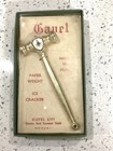 Masonic Desk Accessories Vintage Sword Letter Opener And Gavel Pair