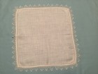 Beautiful Vintage Delicate Tatted Lace Cream Hankie lovely Wedding Hankie 11 1 2