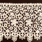 Antique Lace Piece L33 Elaborate French Schiffli Guipure Handmade 1 Yd  Lovely 