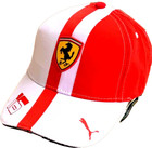 F1 Racing Team  16 Leclerc Red   White W stripes Baseball Cap  Factory 2nd 