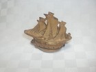 Antique Figural Ship Celluloid Novelty Sewing Tape Measure  Marked Germany