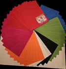 Lot Of 48 Anchor Stitchable Felt- 7 Different Colors 9 x12  Pieces
