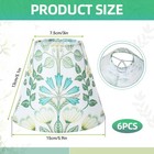 Set Of 6 Chandelier Lamp Shades  Small Lamp Shade Plants Printing  Mini Barre   