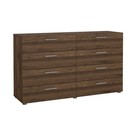 Tvilum Austin 8-drawer Walnut Double Dresser 32 17 In  H X 55 12 In  W X 15 85 D