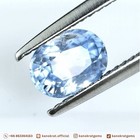 1 36 Cts Natural Ceylon Bright Blue Sapphire Oval Cut Sri Lanka Heated  cert